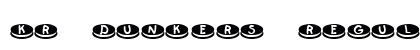 KR Dunkers Regular Font Preview