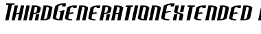 ThirdGenerationExtended Italic Font