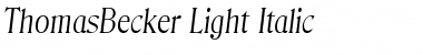 ThomasBecker-Light Italic
