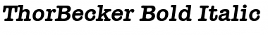 ThorBecker Bold Italic
