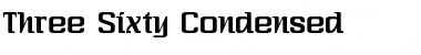 Three-Sixty Condensed Regular Font