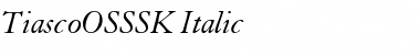TiascoOSSSK Italic