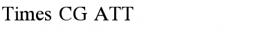 Times CG ATT Regular Font