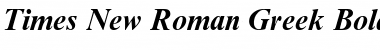 Times New Roman Greek Bold Inclined Font