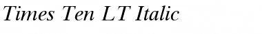 TimesTen LT Roman Italic