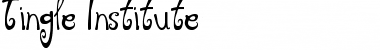 Tingle Institute Regular Font