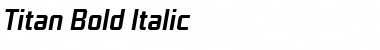 Titan Bold Italic Font
