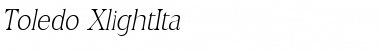 Toledo-XlightIta Regular Font