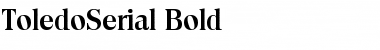 ToledoSerial Bold Font