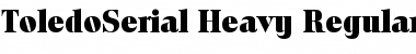 ToledoSerial-Heavy Regular Font