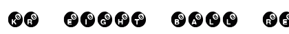 KR Eight Ball Regular Font Preview