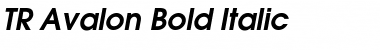 TR Avalon Bold Italic