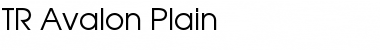 TR Avalon Plain Font