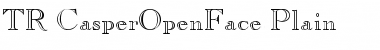 TR CasperOpenFace Plain Font