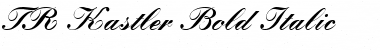 TR Kastler Bold Italic Font