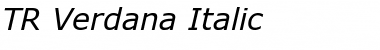 TR Verdana Italic