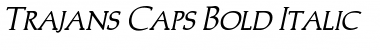 Trajan'sCaps Bold Italic Font