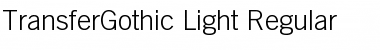 TransferGothic-Light Regular Font