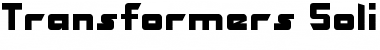 Transformers Solid Font