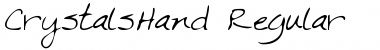 CrystalsHand Regular Font