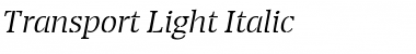 Transport Light Italic