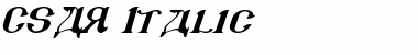 csar italic Font