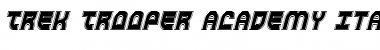 Trek Trooper Academy Italic Font