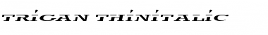 trigan ThinItalic Font