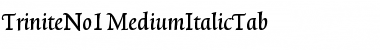TriniteNo1 Medium Font