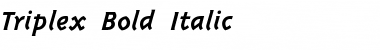 Triplex Bold Italic Regular Font