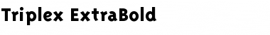 Triplex-ExtraBold Extra Bold Font