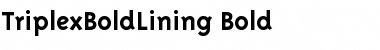 TriplexBoldLining Font
