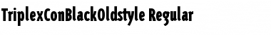 TriplexConBlackOldstyle Regular Font