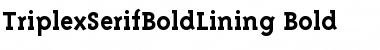 TriplexSerifBoldLining Bold Font