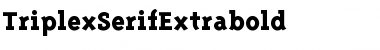 TriplexSerifExtrabold Regular Font