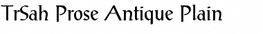 TrSah Prose Antique Font