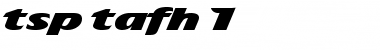 tsp tafh 1 Regular Font