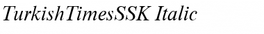 TurkishTimesSSK Italic Font