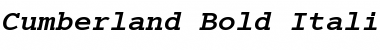 Cumberland Bold Italic Font