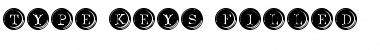 Type Keys Filled Regular Font