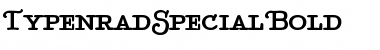 TypenradSpecialBold Regular Font