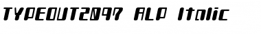 TYPEOUT2097 ALP Font