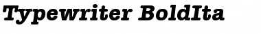 Typewriter-BoldIta Regular Font