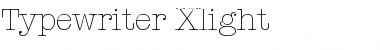 Typewriter-Xlight Regular Font