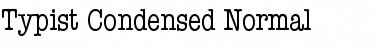 Typist Condensed Normal Font