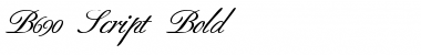 B690-Script Font