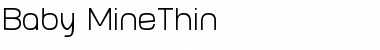 Baby MineThin Regular Font