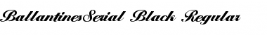 BallantinesSerial-Black Regular Font