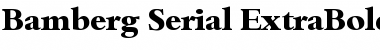 Bamberg-Serial-ExtraBold Regular Font