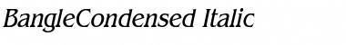 BangleCondensed Italic